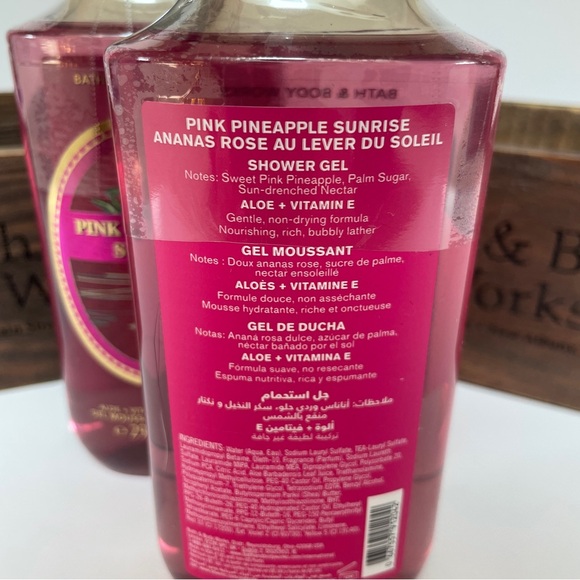 Bath & Body Works Pink Pineapple Sunrise Shower Gel x 2 - Picture 2 of 2